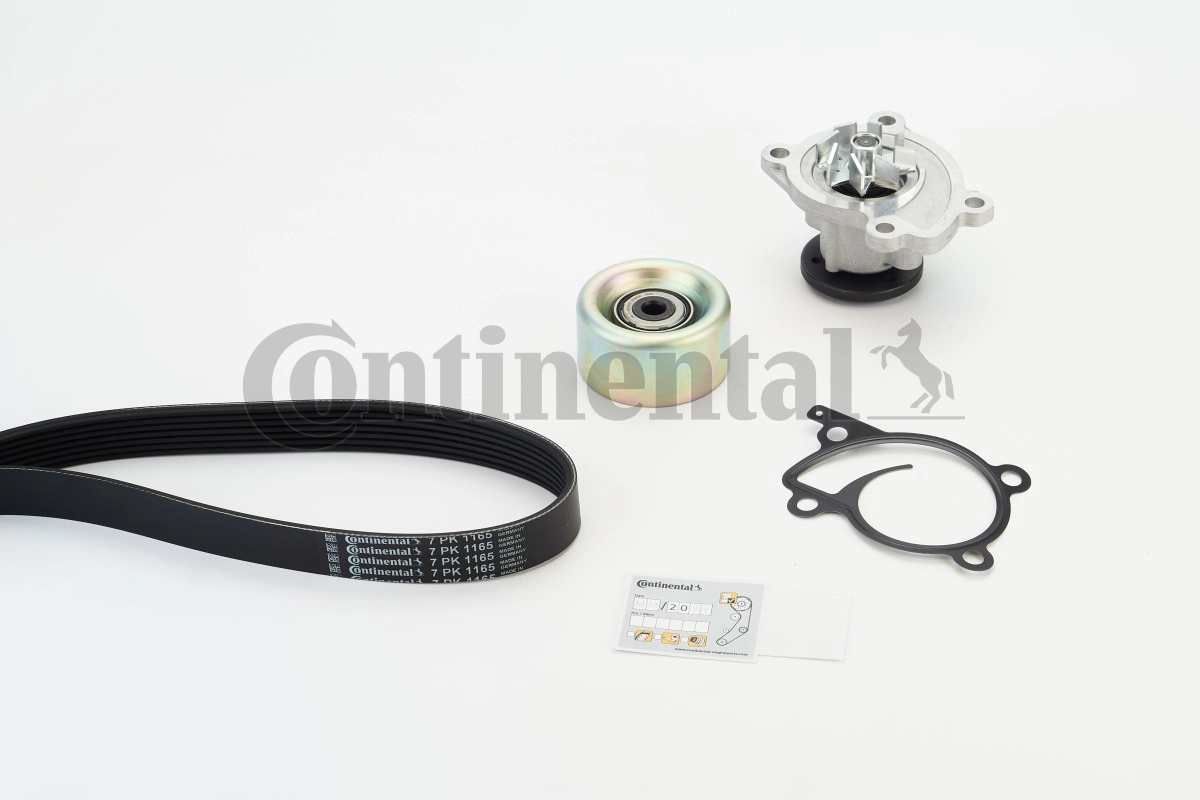 Water Pump + V-ribbed Belt Kit